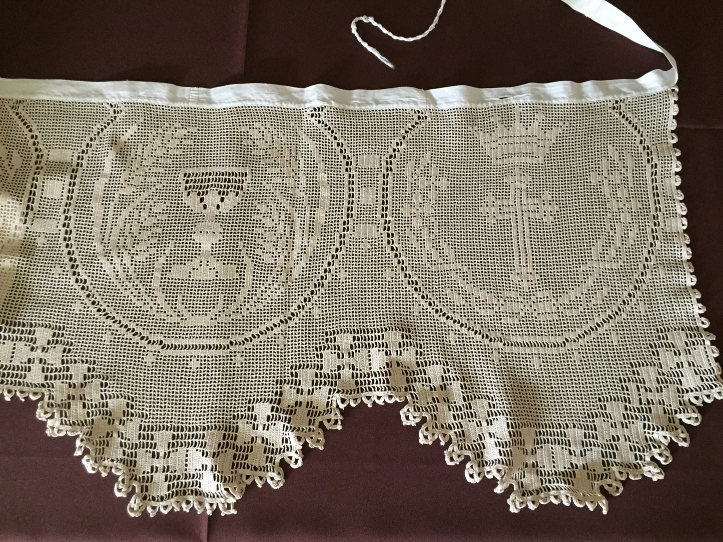 Mary Card Designed " DEEP CHURCH (Ecclesiastical) LACE" Altar Cloth (1926) Very Rare Vintage Collectors Item