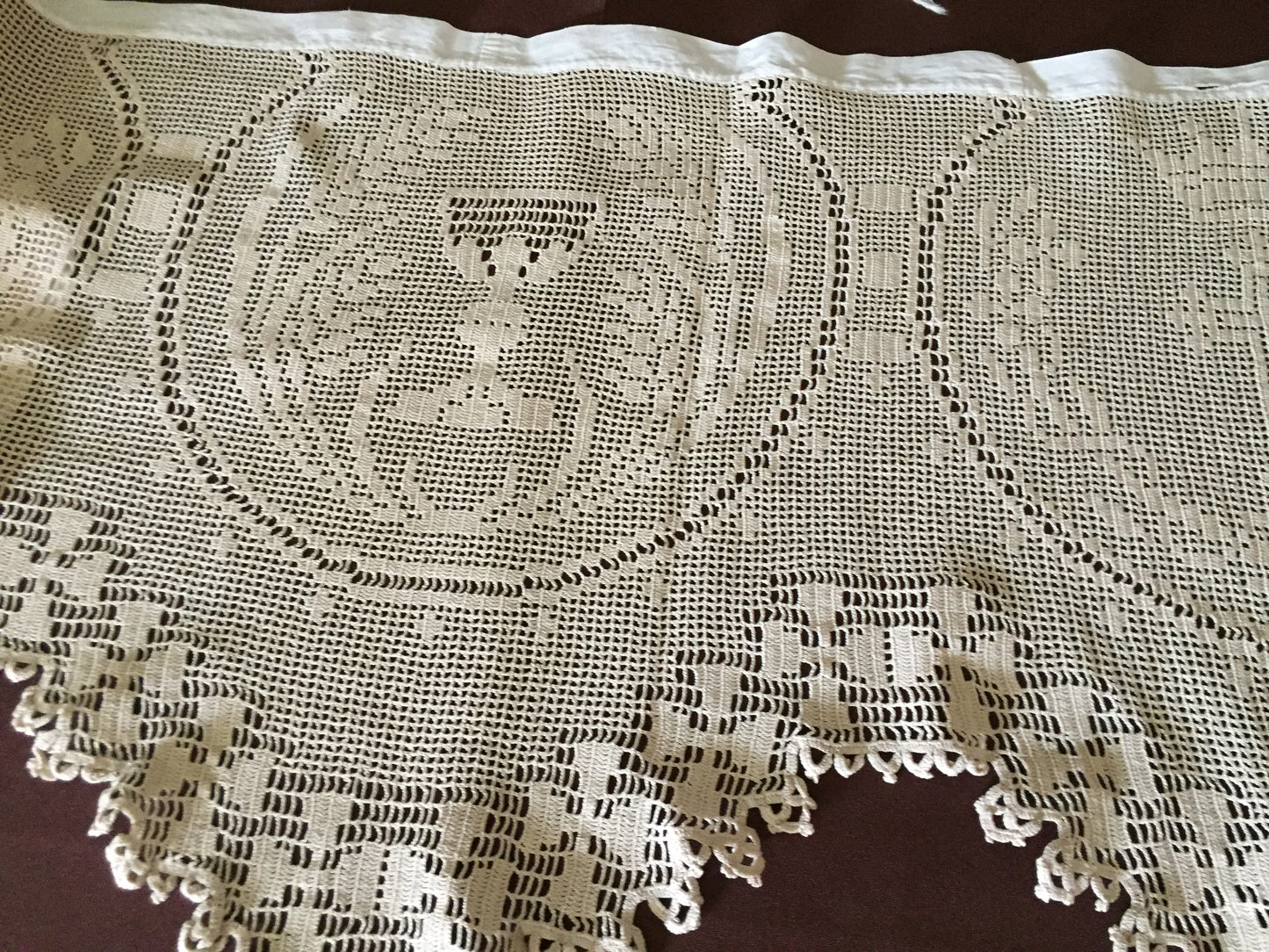 Mary Card Designed " DEEP CHURCH (Ecclesiastical) LACE" Altar Cloth (1926) Very Rare Vintage Collectors Item