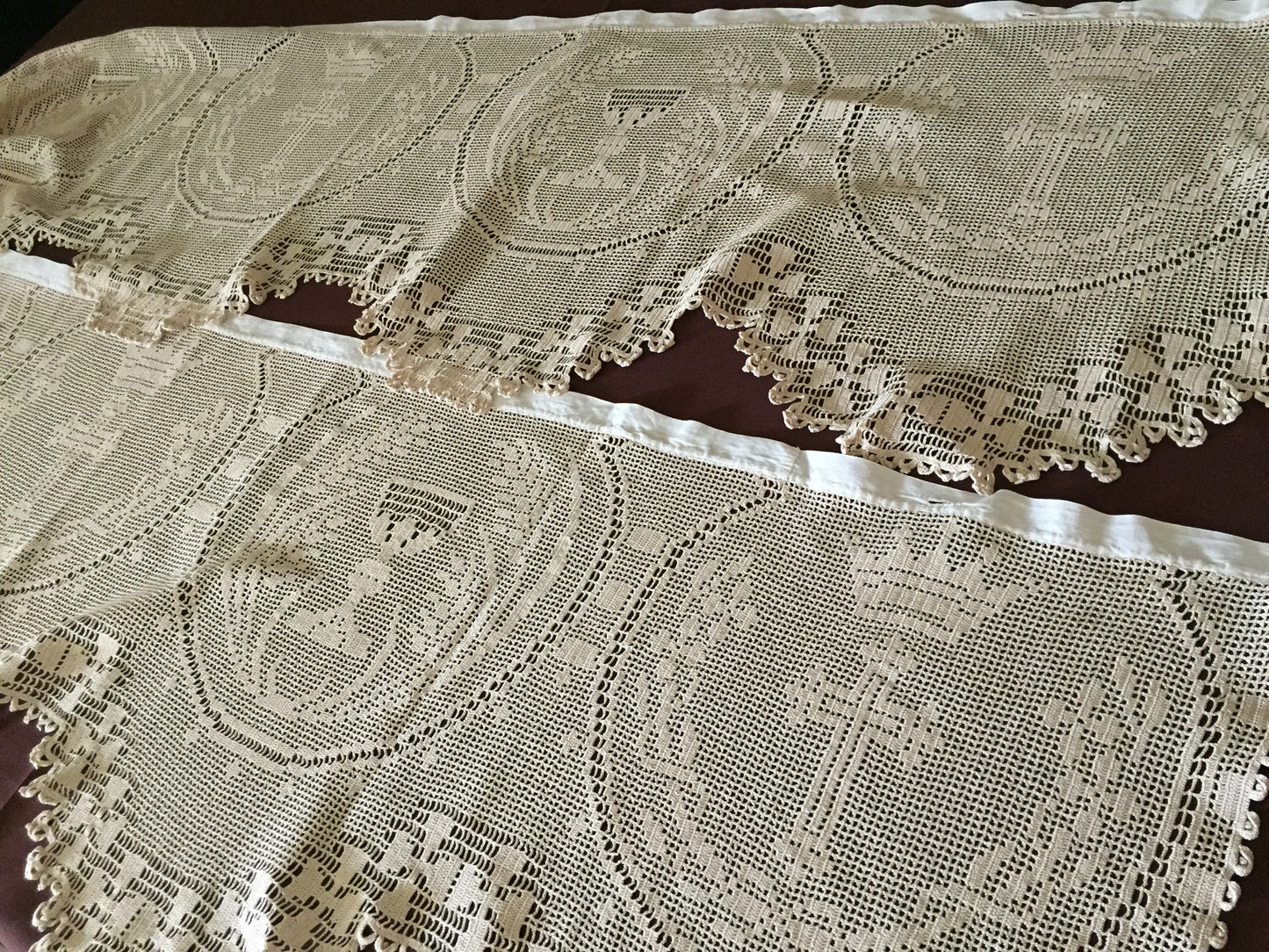 Mary Card Designed " DEEP CHURCH (Ecclesiastical) LACE" Altar Cloth (1926) Very Rare Vintage Collectors Item