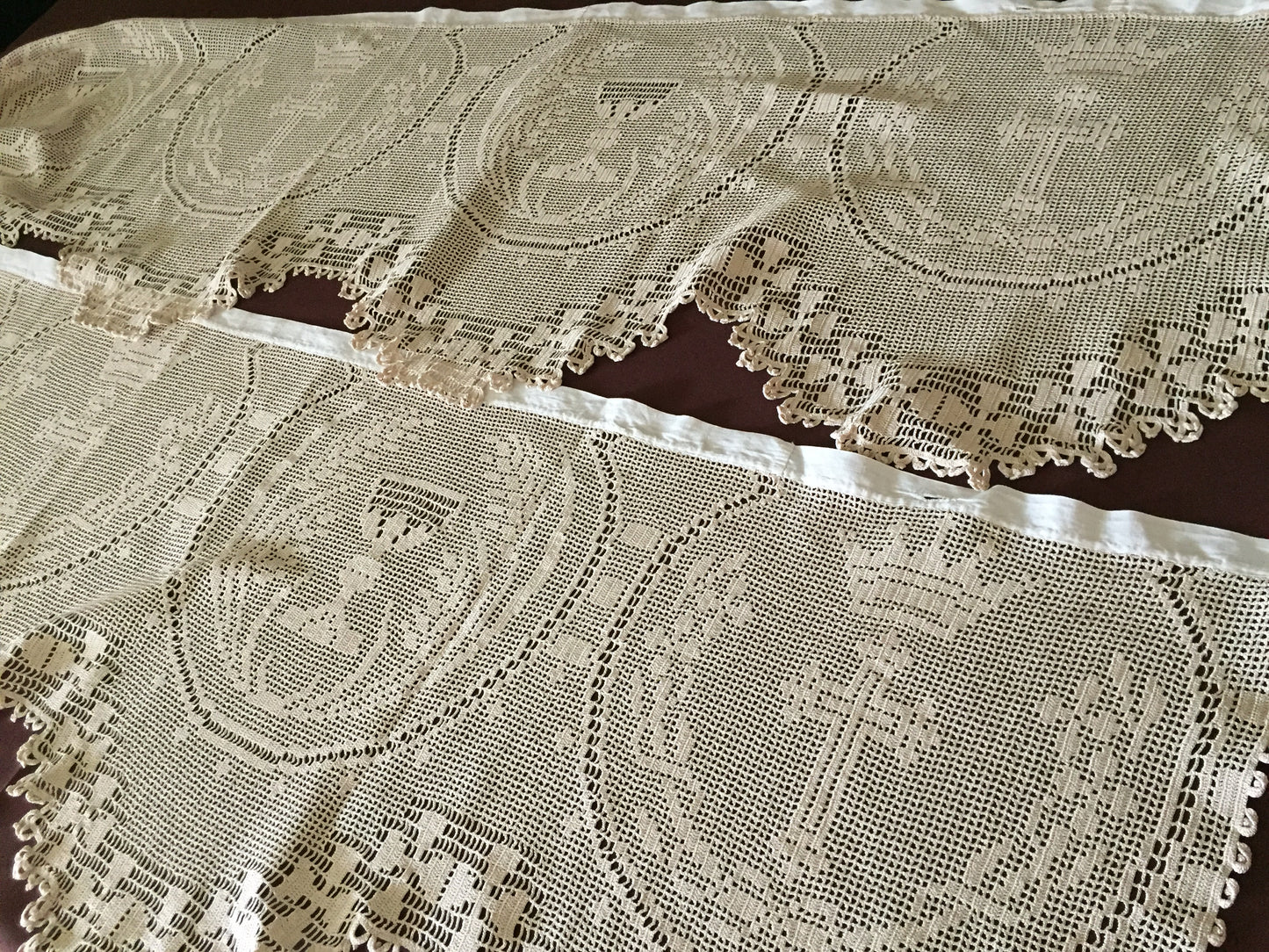 Mary Card Designed " DEEP CHURCH (Ecclesiastical) LACE" Altar Cloth (1926) Very Rare Vintage Collectors Item