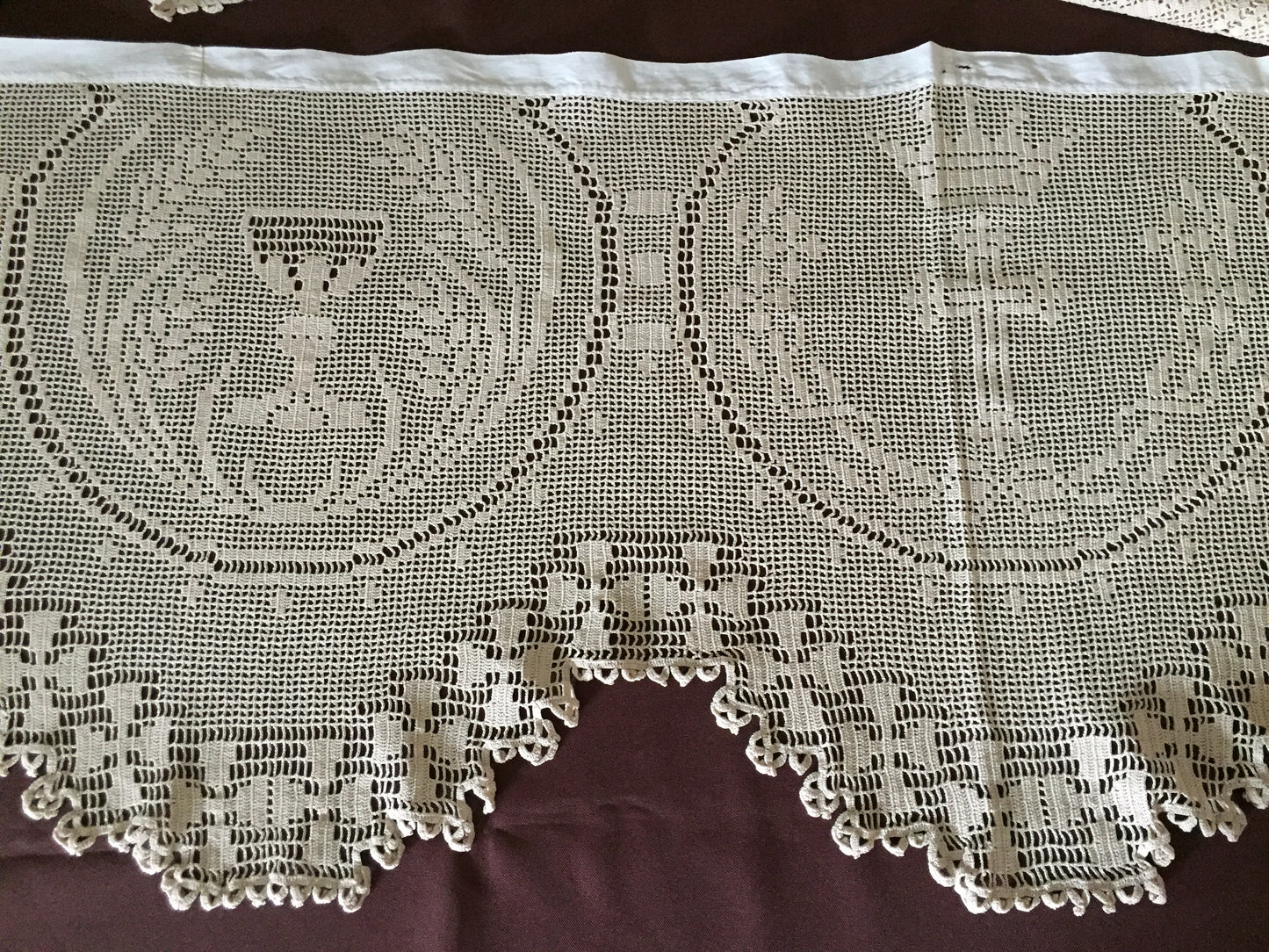 Mary Card Designed " DEEP CHURCH (Ecclesiastical) LACE" Altar Cloth (1926) Very Rare Vintage Collectors Item