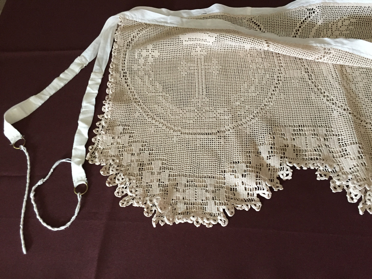 Mary Card Designed " DEEP CHURCH (Ecclesiastical) LACE" Altar Cloth (1926) Very Rare Vintage Collectors Item