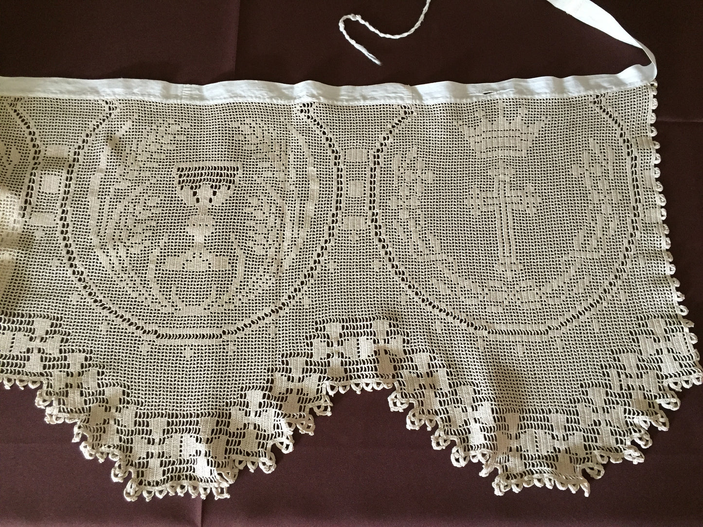 Mary Card Designed " DEEP CHURCH (Ecclesiastical) LACE" Altar Cloth (1926) Very Rare Vintage Collectors Item