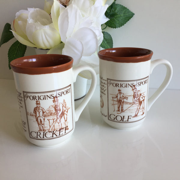 Alan Davidson Collection Origins of Sport Cup| Coffee Mug| Rugby | Cricket | Golf