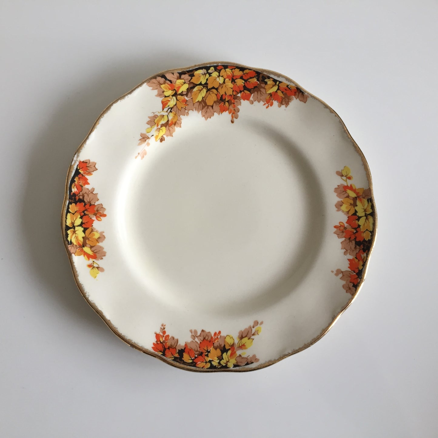 Grindley Vintage Creampetal Autumn Leaves Pattern Dinner Set of 20 Pcs
