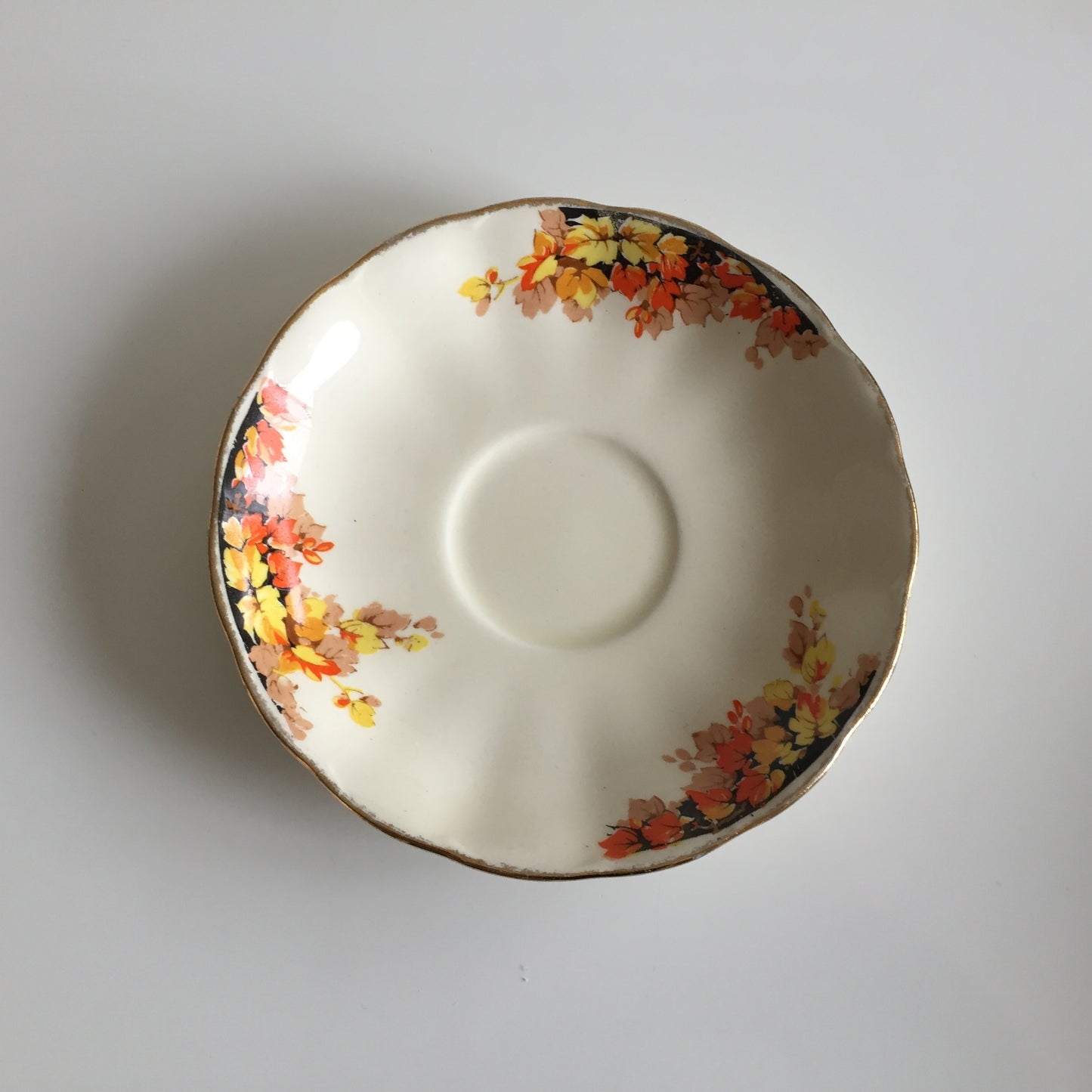 Grindley Vintage Creampetal Autumn Leaves Pattern Dinner Set of 20 Pcs