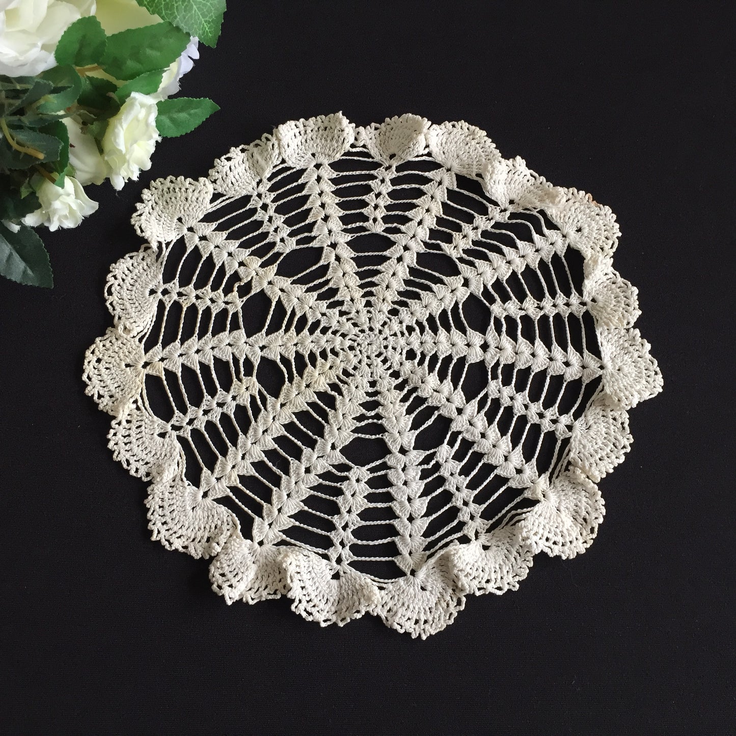 Curated Eclectic Selection of Cotton Lace  Doilies | Vintage Handmade