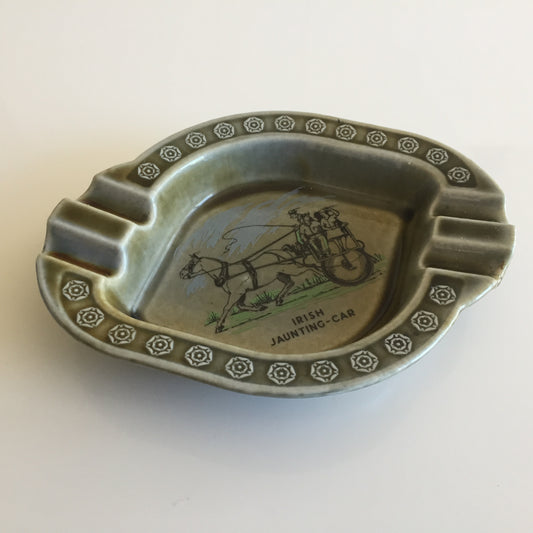 Vintage Wade Irish Porcelain "Irish Jaunting-Car" Collectible Ash Tray
