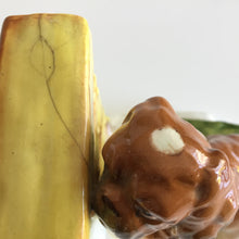 Load image into Gallery viewer, Vintage Ceramic Book End with Dog Figurine