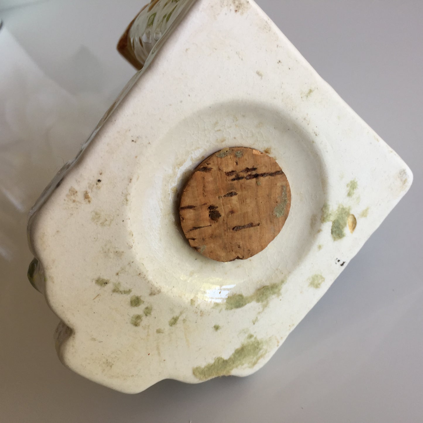 Vintage Ceramic Book End with Dog Figurine
