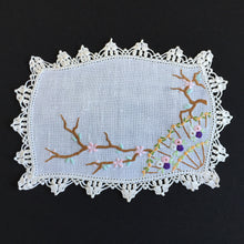 Load image into Gallery viewer, Australian Vintage Hand Embroidered Linen Doily