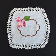 Load image into Gallery viewer, Australian Vintage Hand Embroidered Linen Doily