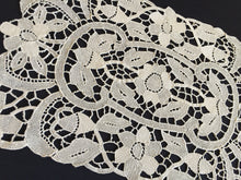 Load image into Gallery viewer, Ecru Handmade Venetian Point de Venise Burano Needle Lace Doily