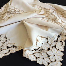 Load image into Gallery viewer, Australian Vintage Hand Embroidered Linen Tablecloth