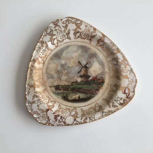 Mid Century Vintage Lord Nelson Ware Biscuit Tray "The Mill" by Jacob van Ruisdael