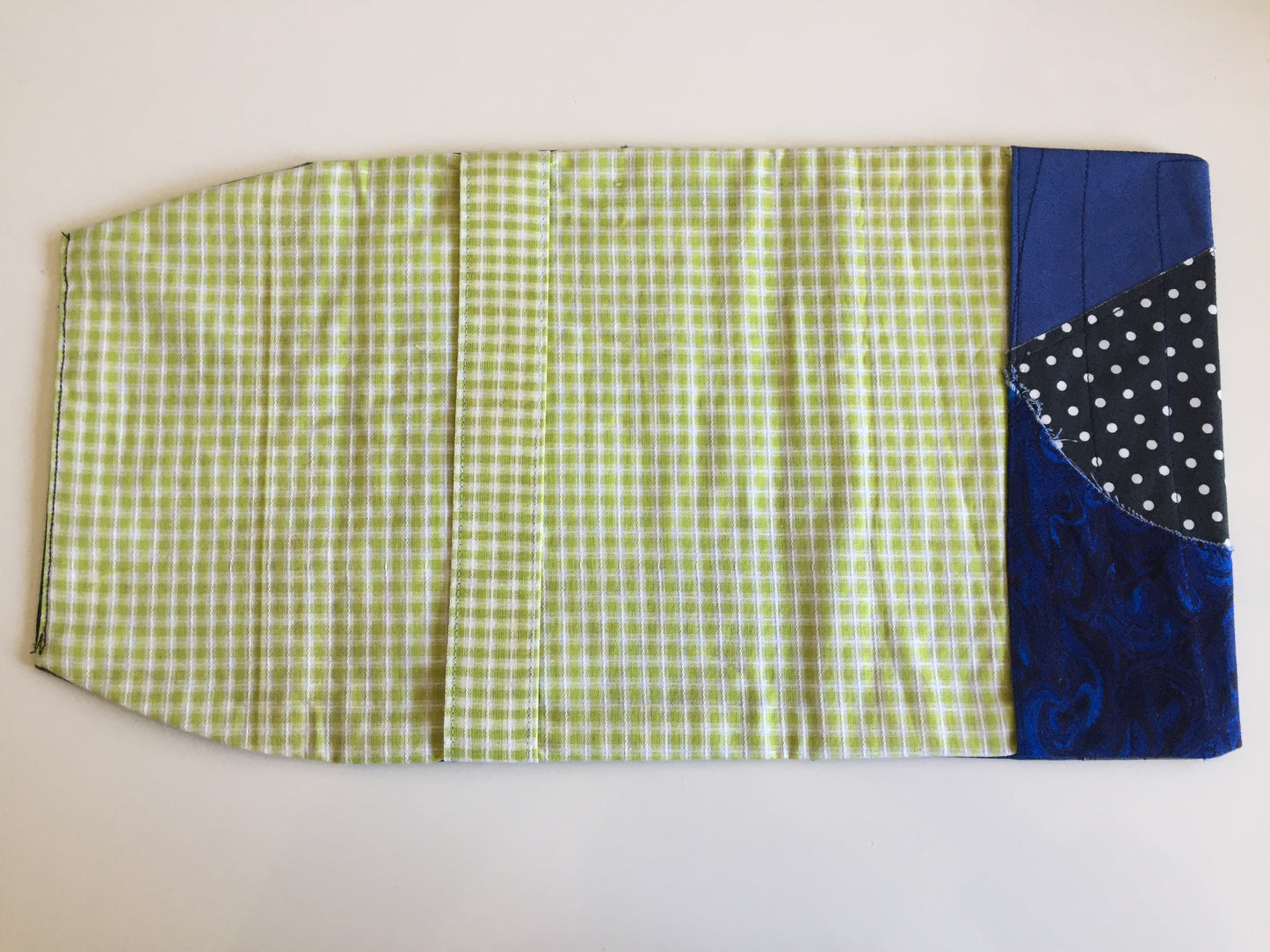 Handmade Adjustable Book Cover, Embroidered Floral Sleeve, Patchwork Book Protector