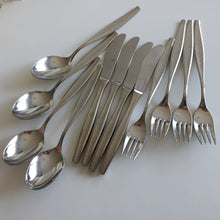 Load image into Gallery viewer, Berndorf Stainless Steel Flatware Set of 12 for 4 Persons: Spoons, Knives, Forks
