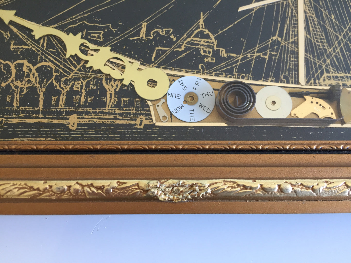 Cutty Sark Ship Horological Steampunk Vintage Art Piece by Ammon of London