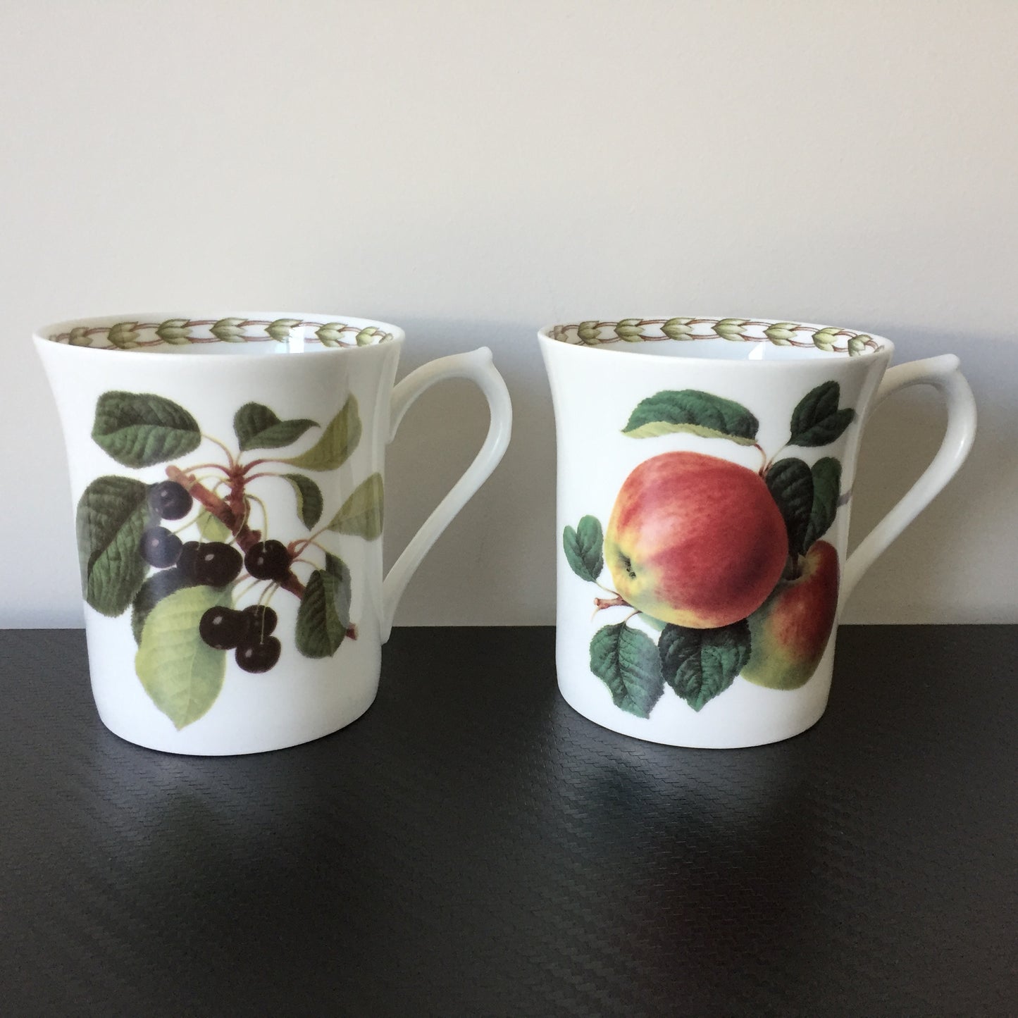 Fresh Fruit Themed Curated Ceramic Collection: Mugs, Plates Vintage European