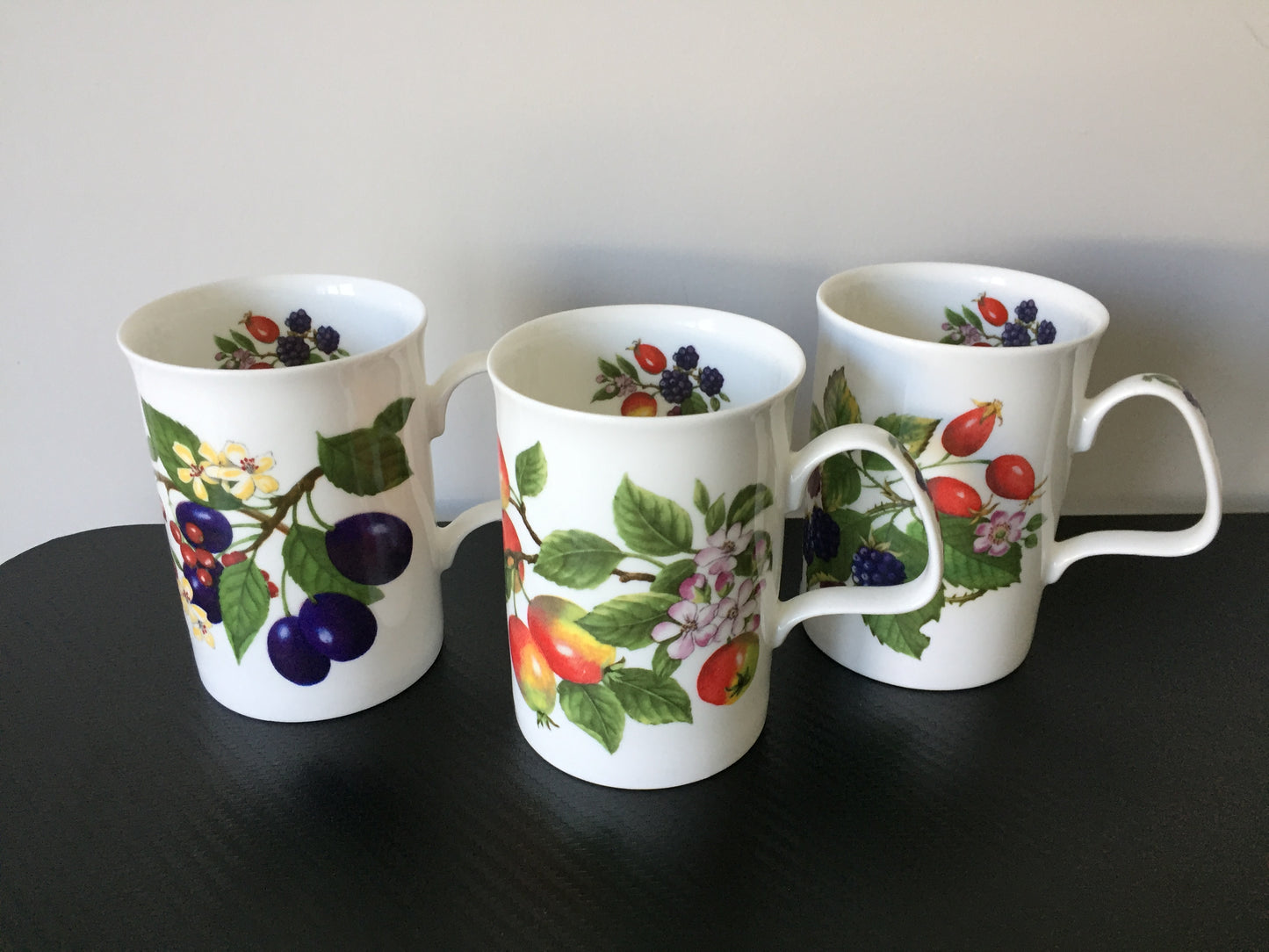 Fresh Fruit Themed Curated Ceramic Collection: Mugs, Plates Vintage European