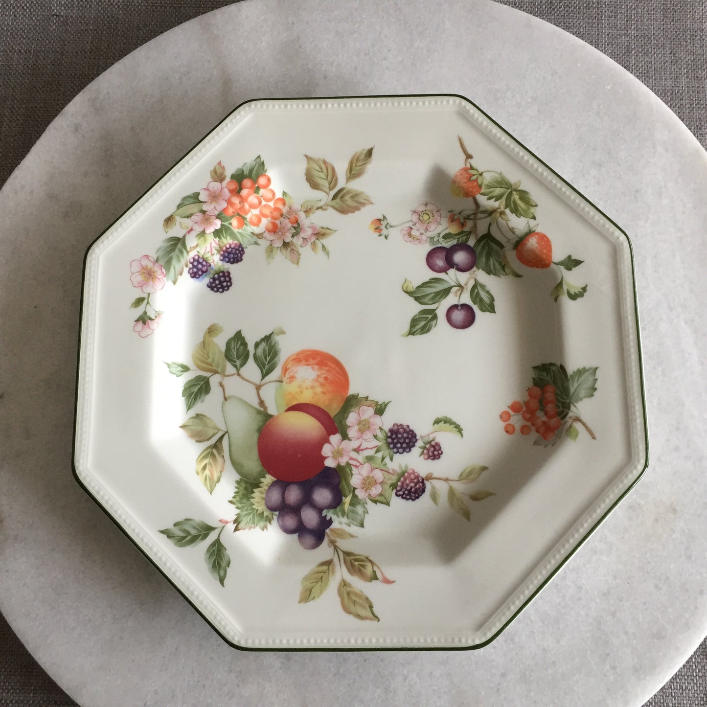Fresh Fruit Themed Ceramic Collection: Mugs, Plates Vintage European