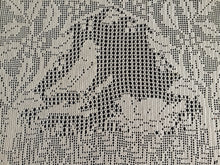 Load image into Gallery viewer, Mary Card Designed &quot;Holly and Robin&quot; Chair Set (1931) Large Vintage Crochet Lace Chairback Doily