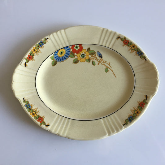 MYOTT Art Deco Marigold Oval Platter Rare Vintage English China