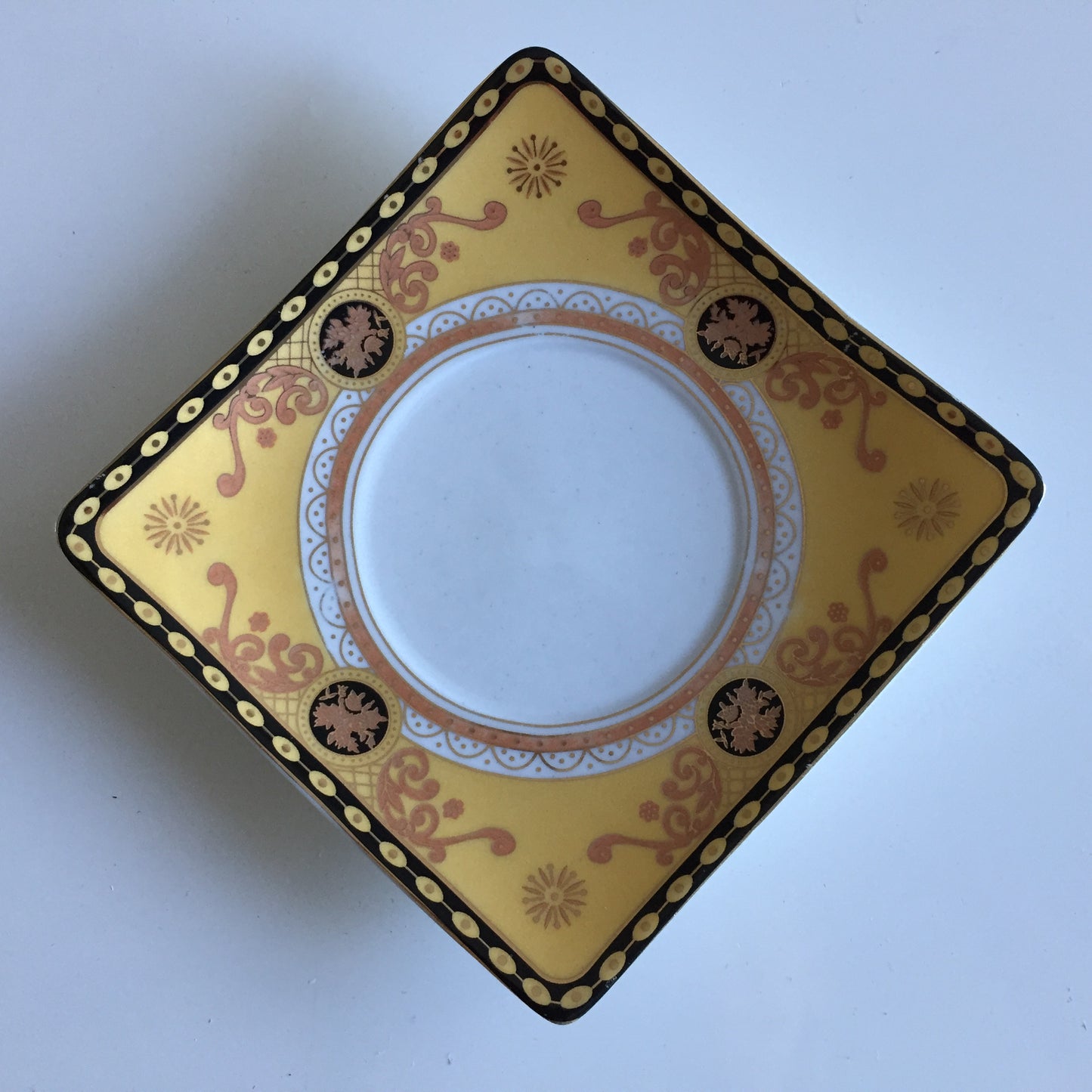 Vintage Milano Collection Fine Porcelain 24CT Gold Ring Dish, Coffee Saucer