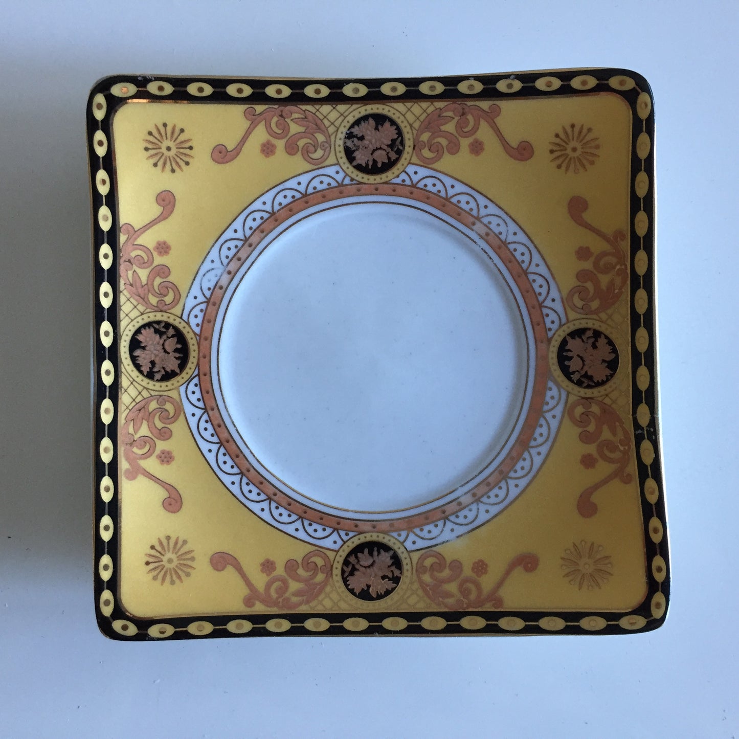 Vintage Milano Collection Fine Porcelain 24CT Gold Ring Dish, Coffee Saucer