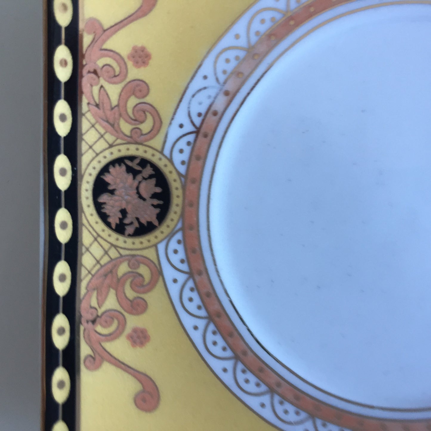 Vintage Milano Collection Fine Porcelain 24CT Gold Ring Dish, Coffee Saucer