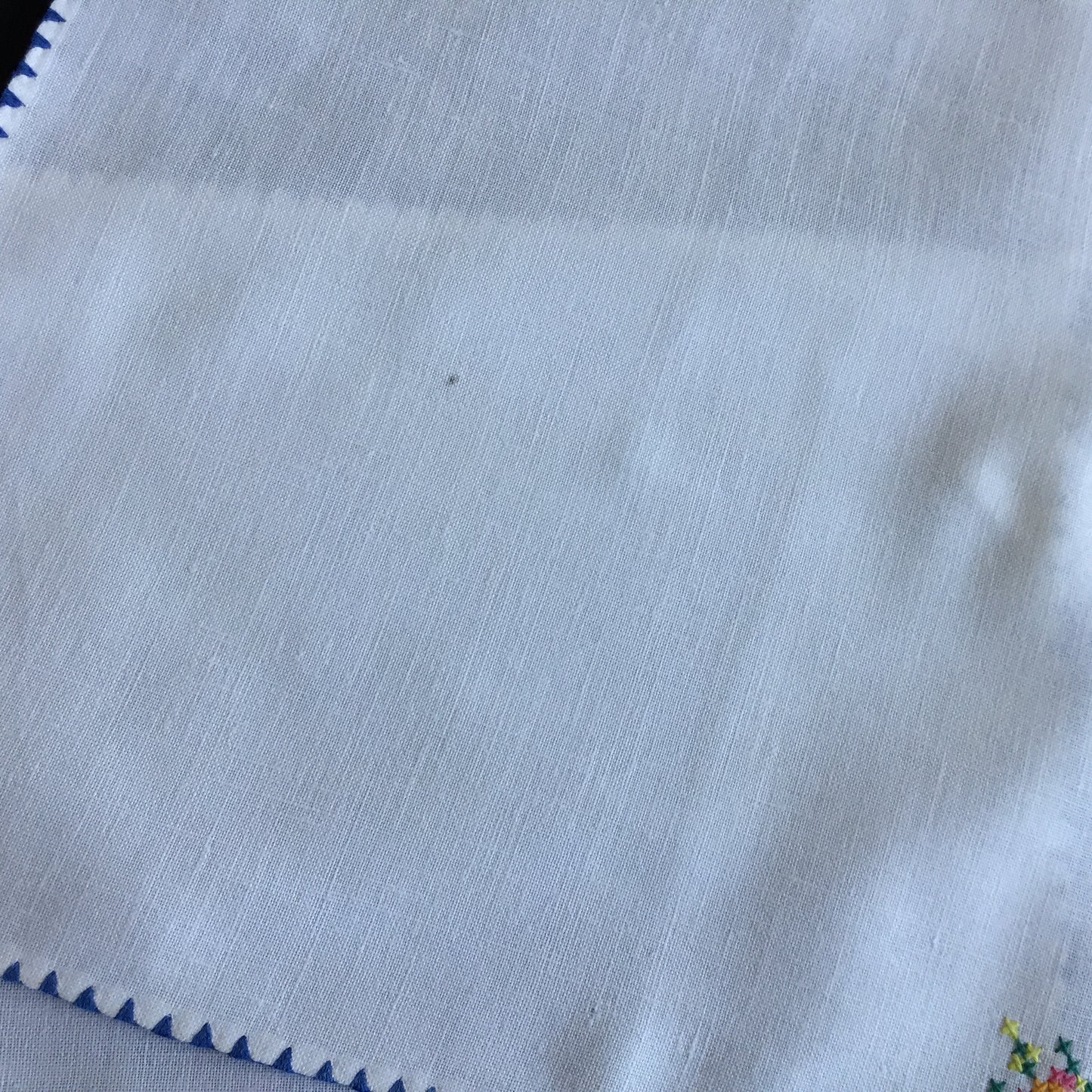 Vintage Cross Stitch Hand Embroidered Cotton Reusable Napkins