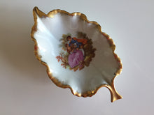 Load image into Gallery viewer, LIMOGES Fragonard Small Collectible Leaf Shaped Ring Dish