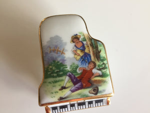 LIMOGES Fragonard Miniature Collectible Grand Piano Ornament