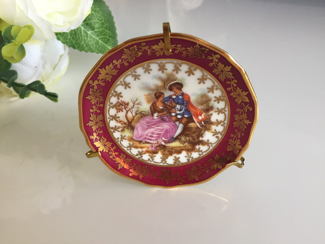 LIMOGES Fragonard Miniature Collectible Dish