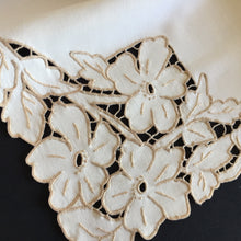 Load image into Gallery viewer, Australian Vintage Hand Embroidered Linen Tablecloth