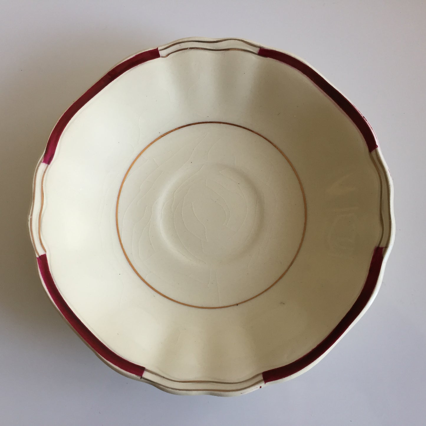 Vintage J G Meakin Porcelain Dinner Set Replacements Burgundy/Ivory & Gold Cca 1940s