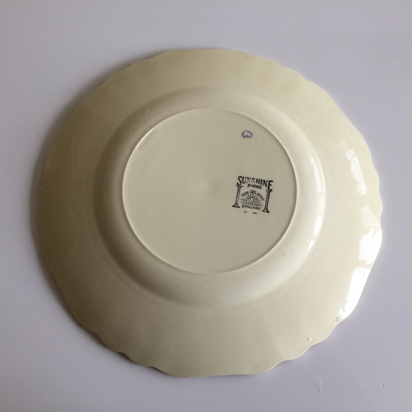 Vintage J & G Meakin English Rose Dinner, Salad or Side Plate, Ivory, Gold Trim