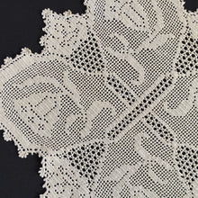 Load image into Gallery viewer, BLUE BELLS Version of a Mary Card Designed Filet Crochet Lace Doily (cca 1930s)