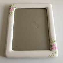 Load image into Gallery viewer, Large Vintage Floral Ceramic Photo Frame