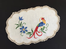 Load image into Gallery viewer, Australian Vintage Hand Embroidered Floral Table Centrepiece / Placemat Doily