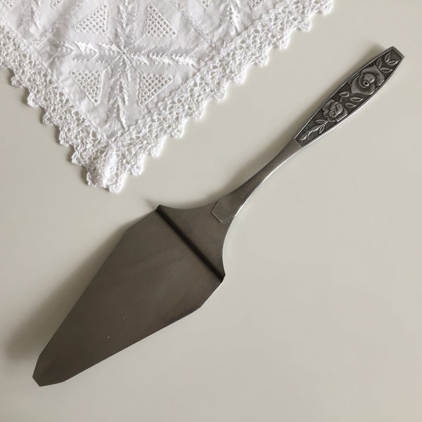 Japanese Vintage Stainless Steel Pastry Server Spatula | Cake Lifter