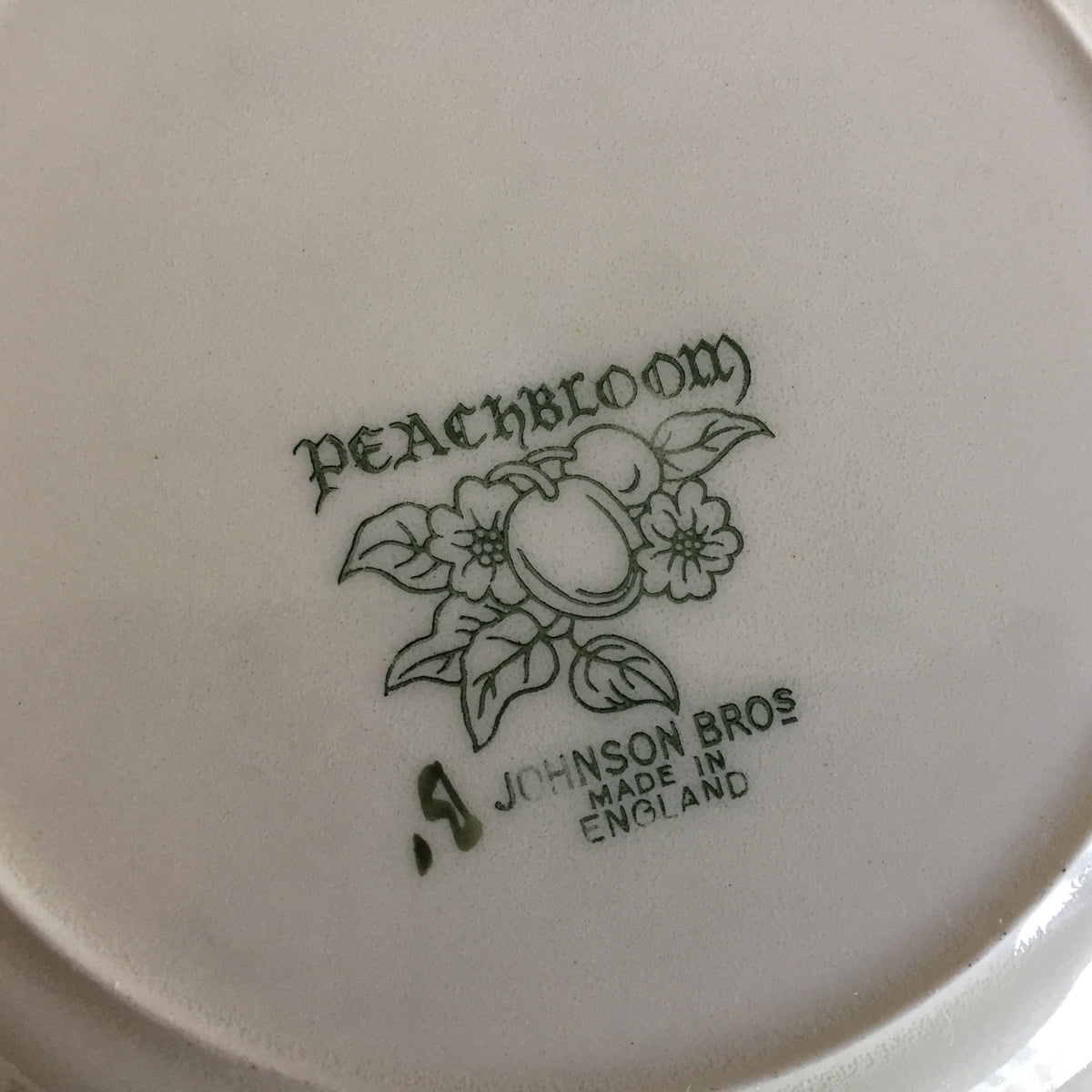 Johnson Brothers Peach Blossom Pattern Mid-century Vintage Plate or Teacup