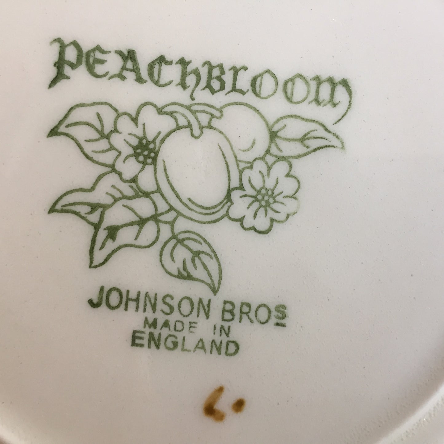 Johnson Brothers Peach Blossom Pattern Mid-century Vintage Plate or Teacup