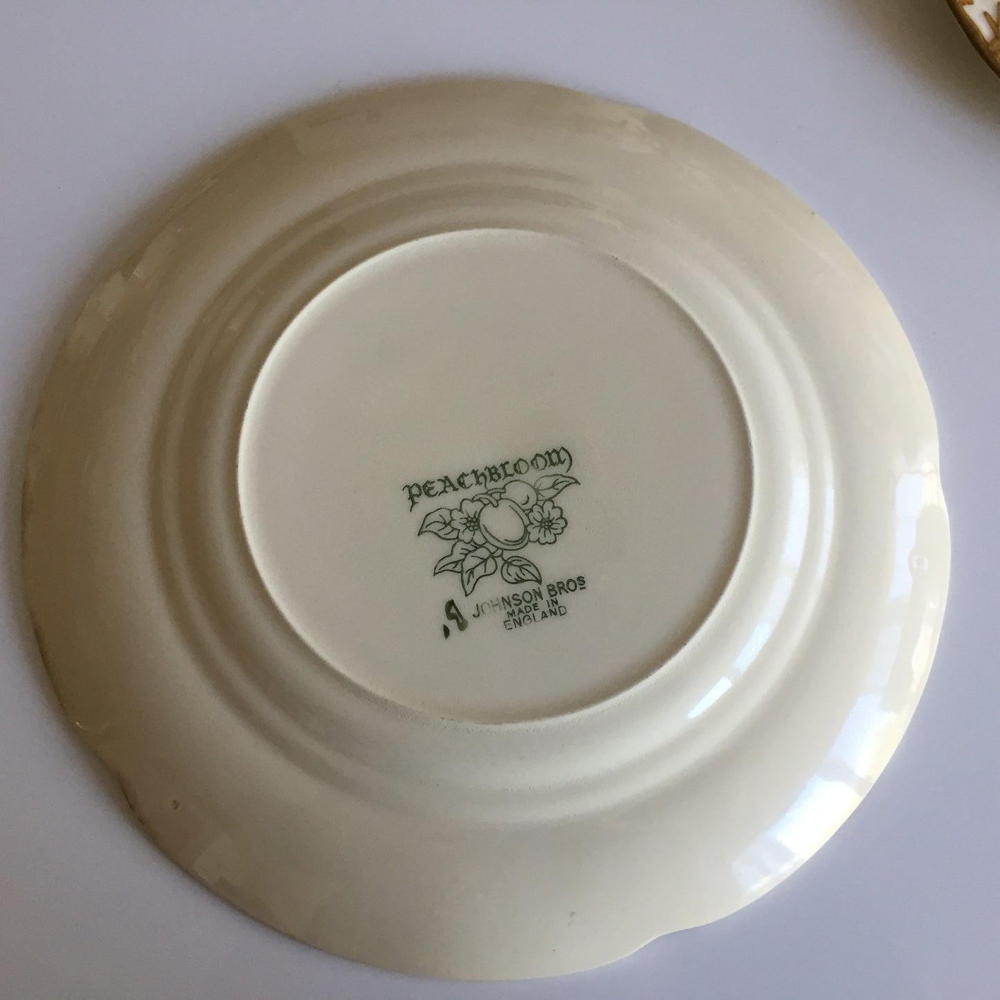 Johnson Brothers Peach Blossom Pattern Mid-century Vintage Plate or Teacup