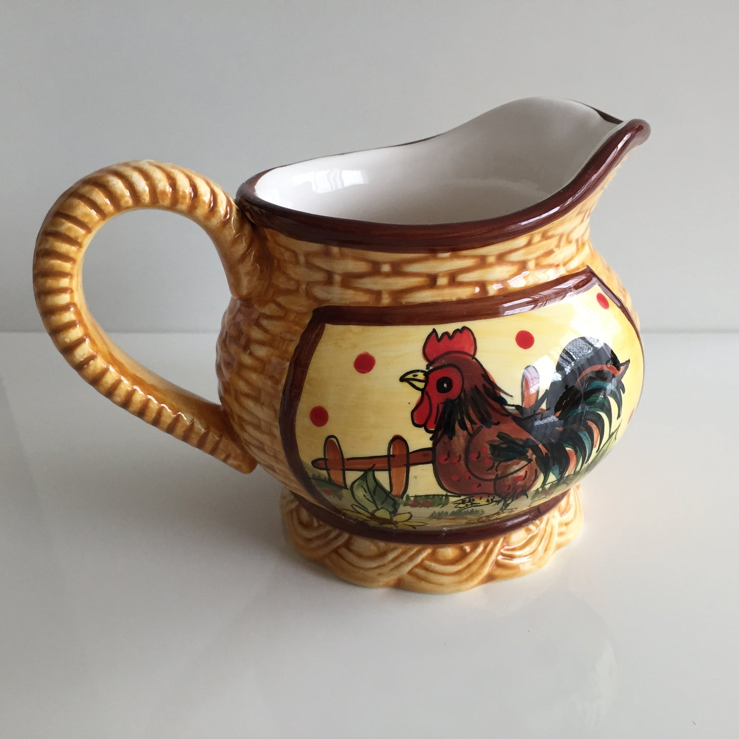 Country Kitchen Hand Painted Ceramics | Rooster | Farmyard Design