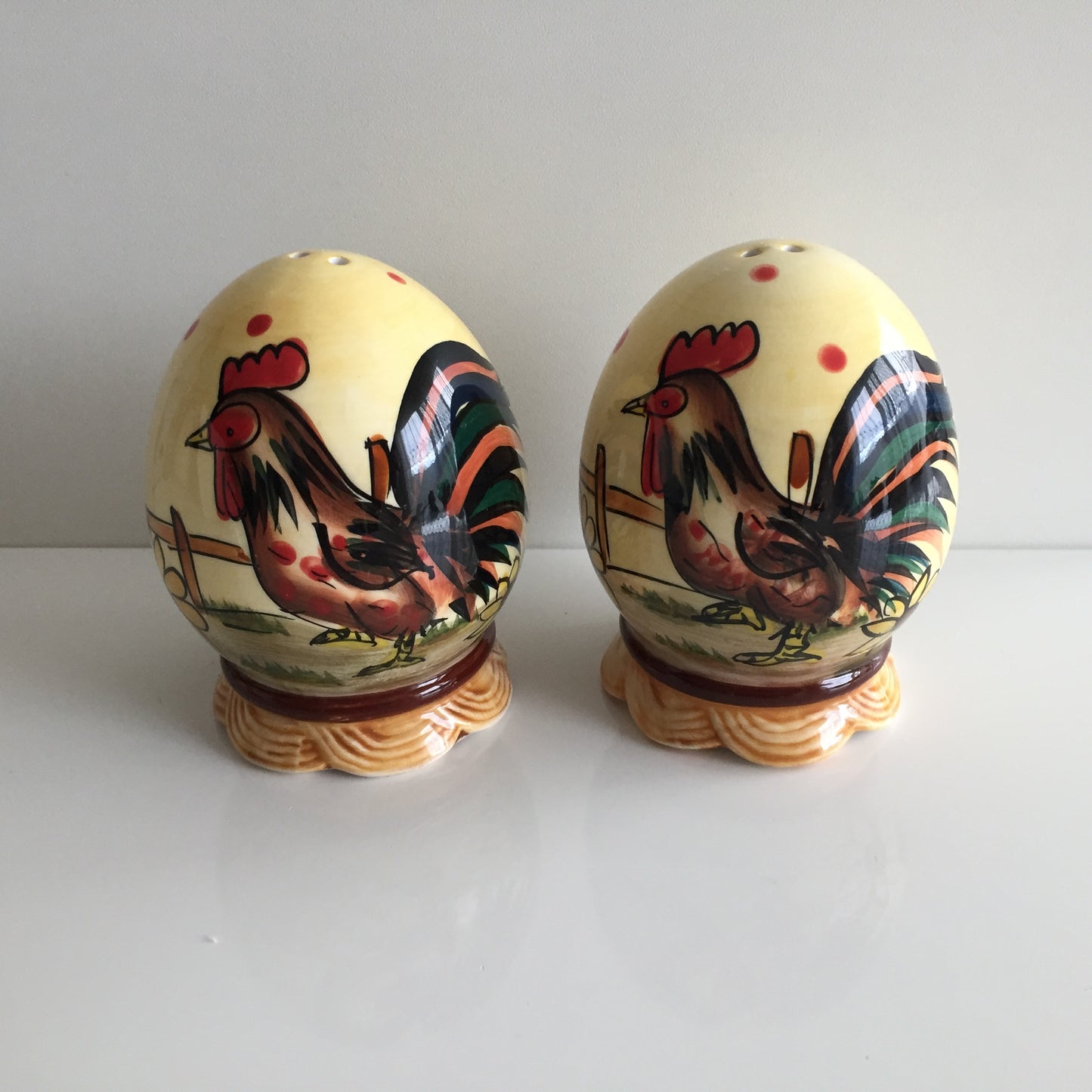 Country Kitchen Hand Painted Ceramics | Rooster | Farmyard Design