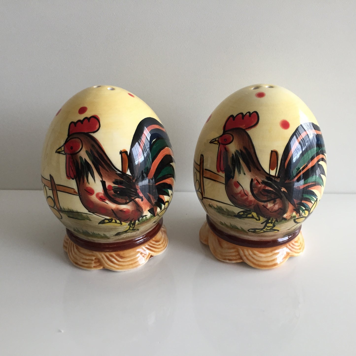 Country Kitchen Hand Painted Ceramics | Rooster | Farmyard Design