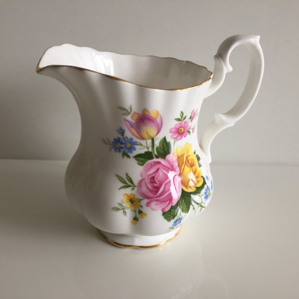 Royal Albert Bone China Moss Rose Small Creamer | Montrose Shape