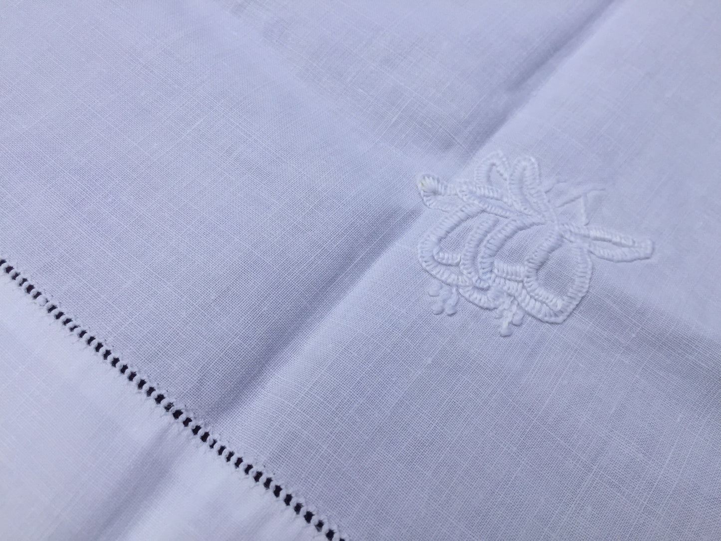 Mary Card "LABURNUM" Crochet Lace and Linen Vintage Tablecloth Weldons Publication 1930s