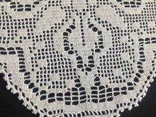 Load image into Gallery viewer, Mary Card Designed &quot;LILY  of the VALLEY d&#39;oyley&quot; Collectable Art Deco Filet Crochet Lace Doily English Chart No 83 (1939)